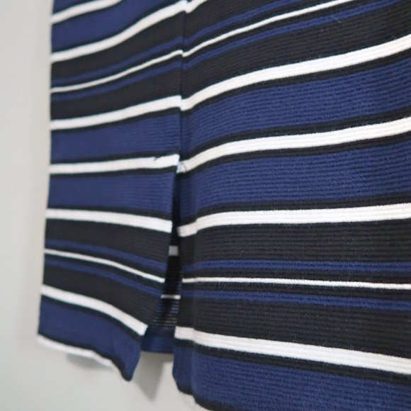 Zara Midi Striped Pencil Skirt Small - Picture 3 of 4